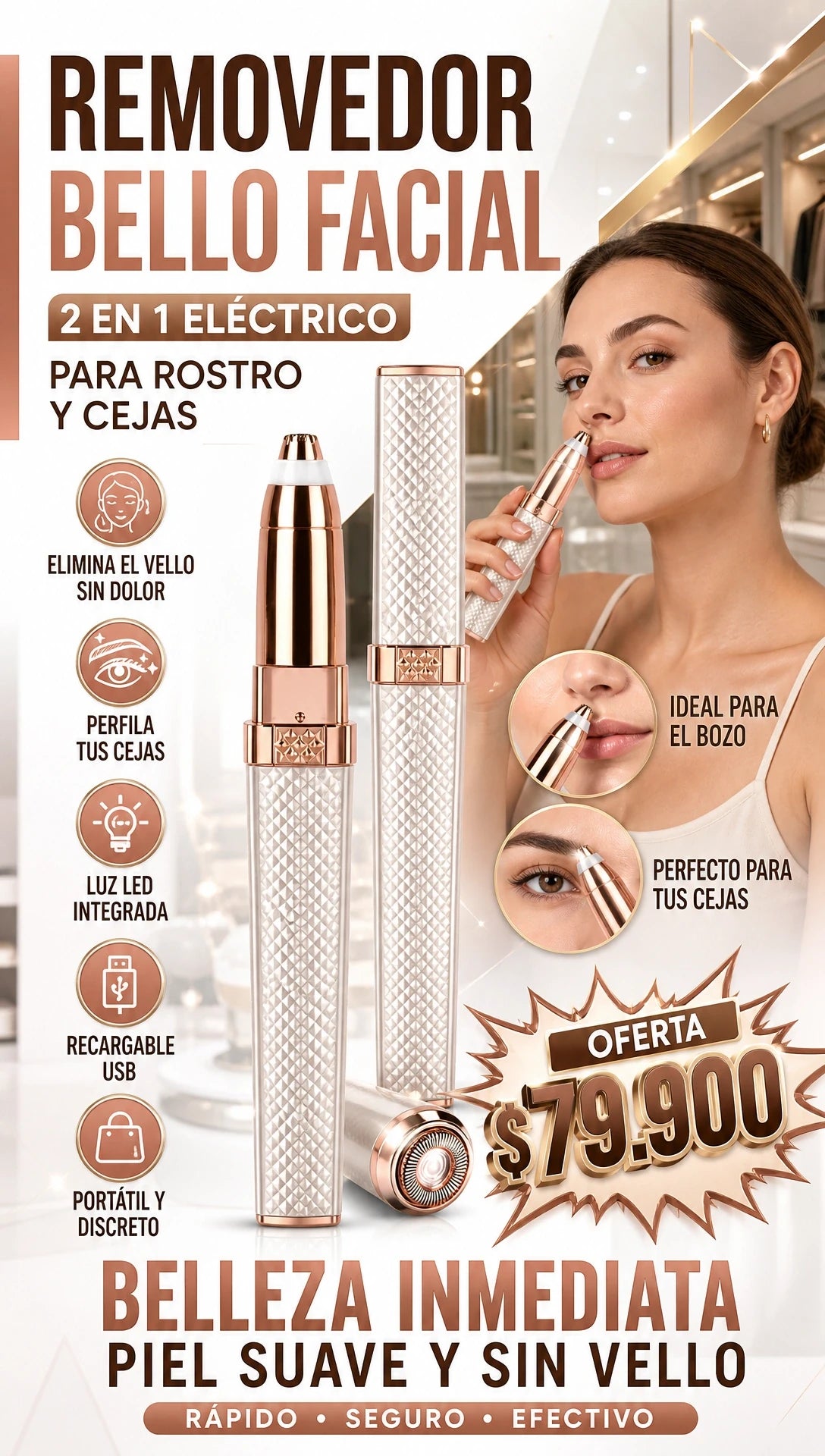 REMOVEDOR VELLO FACIAL
