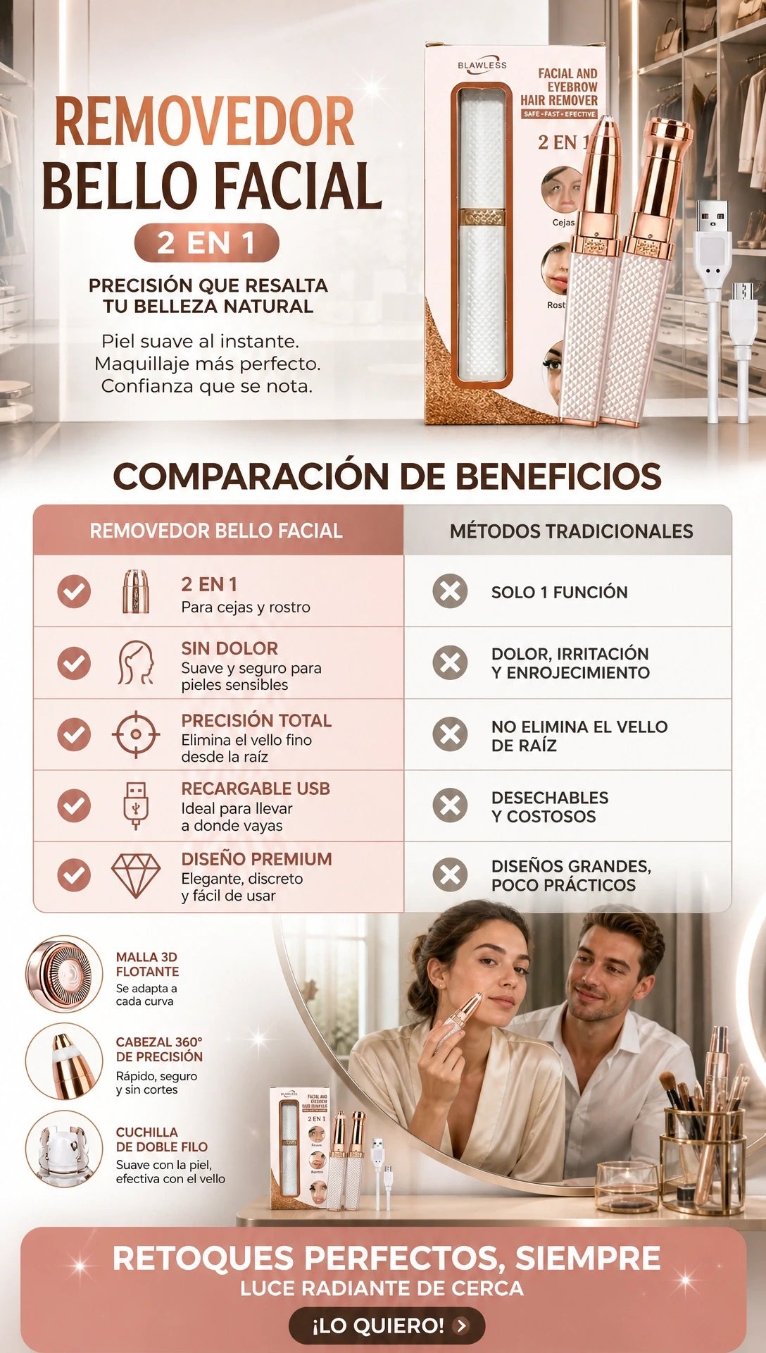 REMOVEDOR VELLO FACIAL