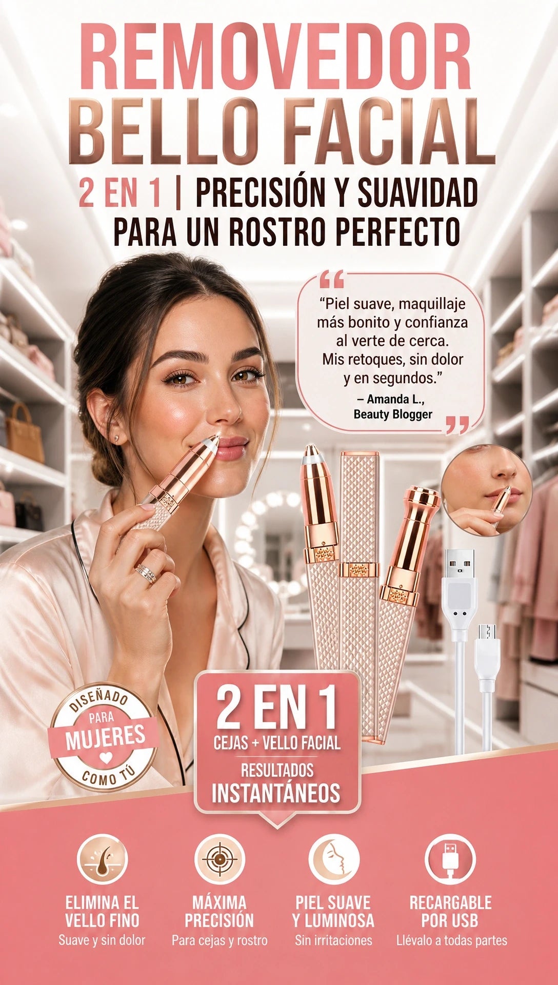 REMOVEDOR VELLO FACIAL