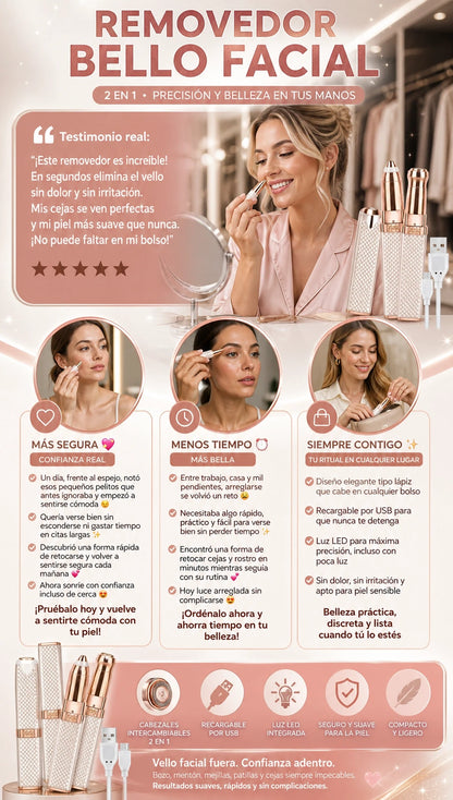 REMOVEDOR VELLO FACIAL