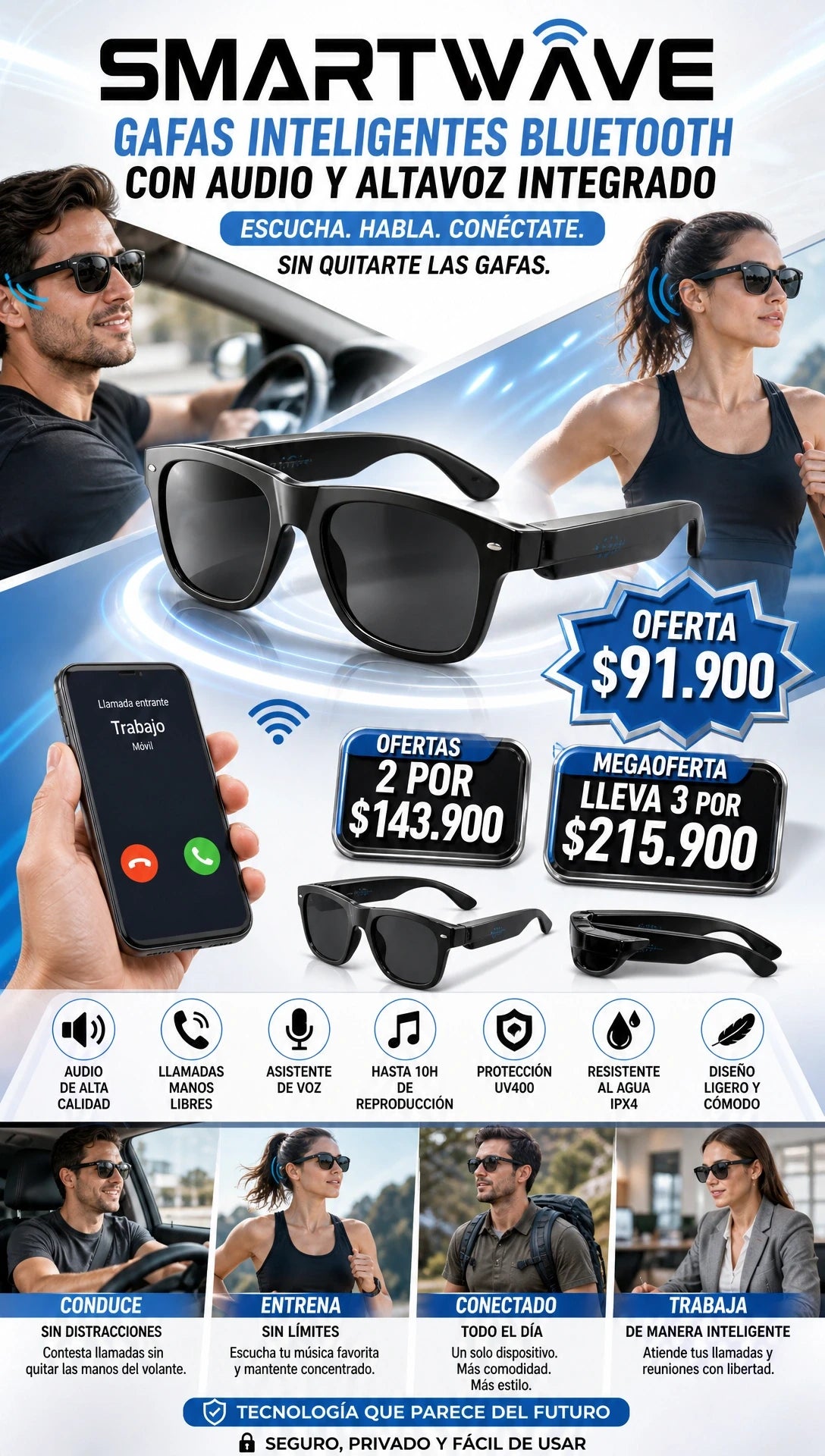 SMARTWAVE GAFAS INTELIGENTES