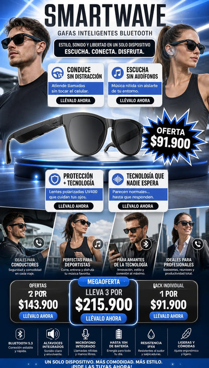 SMARTWAVE GAFAS INTELIGENTES