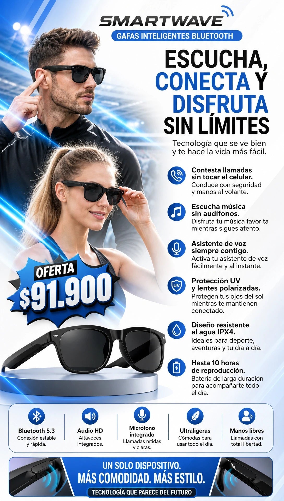 SMARTWAVE GAFAS INTELIGENTES