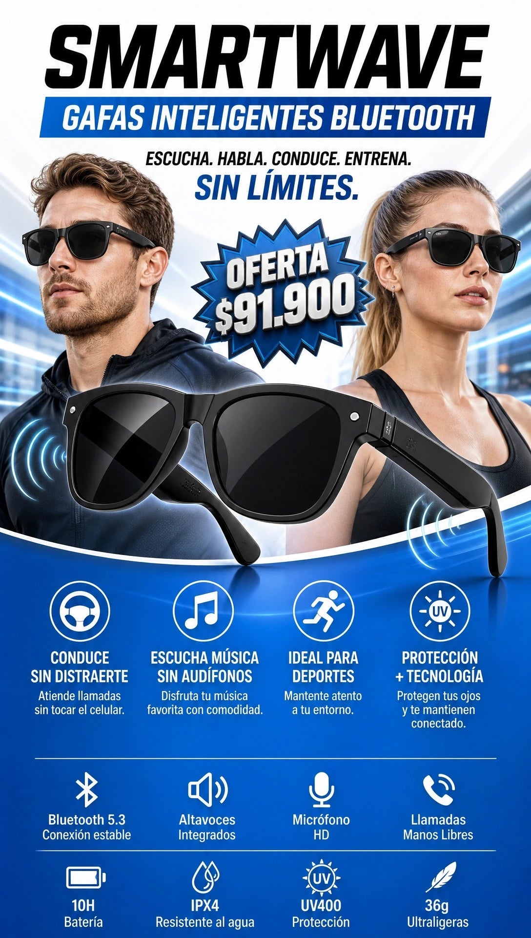 SMARTWAVE GAFAS INTELIGENTES
